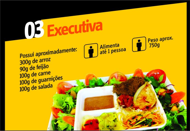 Opções de marmita 